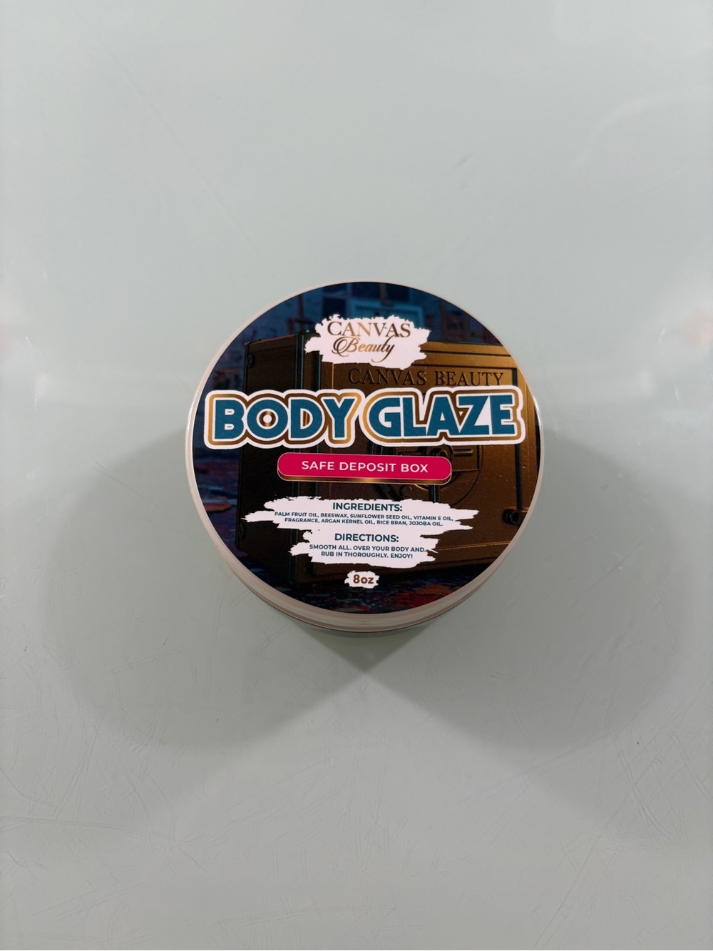 New Canvas Beauty Safe Deposit Box Full Size Body Glaze 8oz